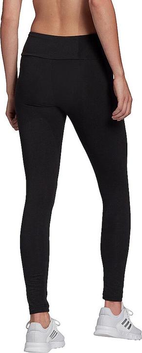 Actual product image adidas Ladies Essentials High-Waisted Logo Tight, Black/White, L (L)