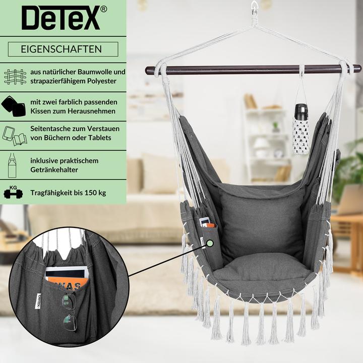 Image du produit Detex Sedia sospesa con 2 cuscini (150 kg)