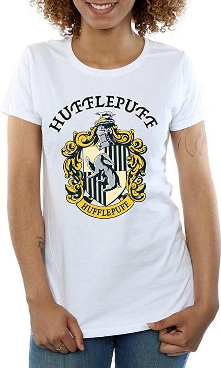 Image du produit T-shirt en coton pour dames et demoiselles de Hufflepuff (L)