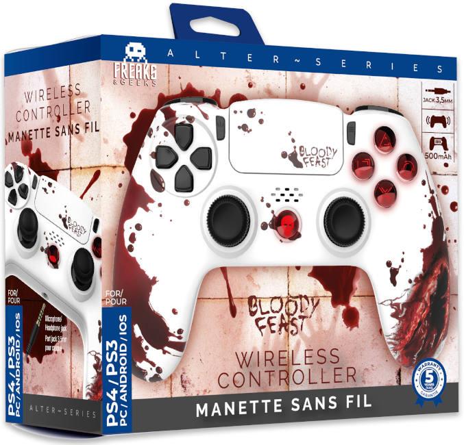 Actual product image Freaks and Geeks FREAKS Alter Series PS4/PS3 Controller Wireless Bloody Feast