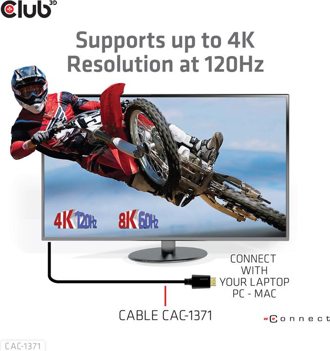 Immagine prodotto Club 3D HDMI (Typ A) — HDMI (Typ A) (1 m, HDMI)