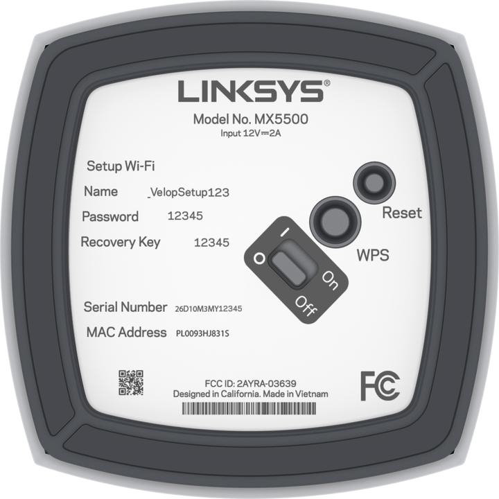 Produktbild Linksys Atlas Pro 6 Dual-Band (2 4 GHz/5 GHz) Wi-Fi 6 (802.11ax) Weiss 3 Intern