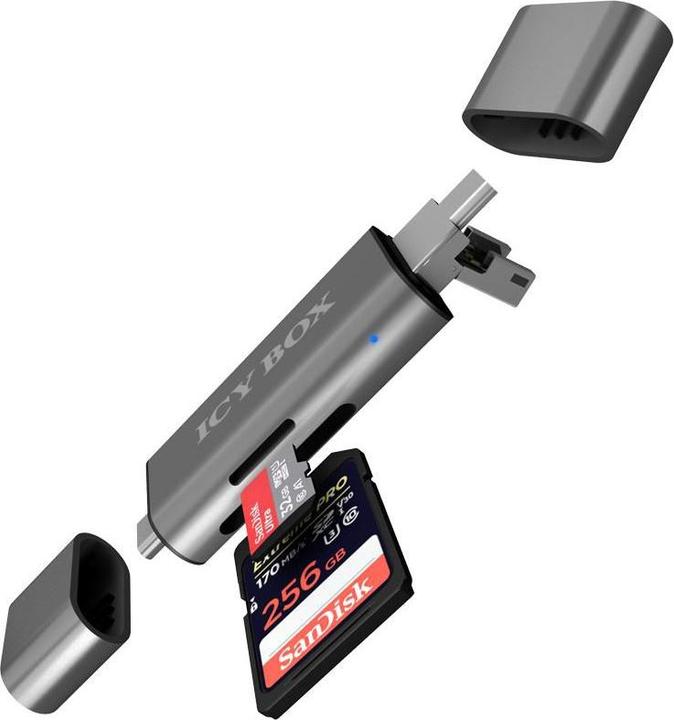 Actual product image Icy Box Ib-Cr200-C (USB, USB 2.0 Micro-B)