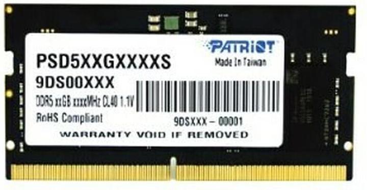 Produktbild Patriot SO-DIMM DDR4 32GB 3200MHz Bulk Hynix Chip (1 x 32GB, 3200 MHz, DDR4-RAM, SO-DIMM)