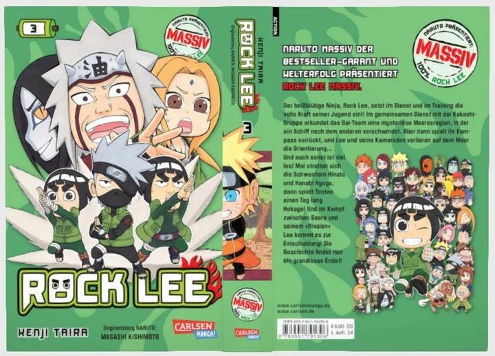 Image du produit Rock Lee Massiv 3 (Allemand, Kenji Taira, Miyuki Tsuji, Masashi Kishimoto, 2024)