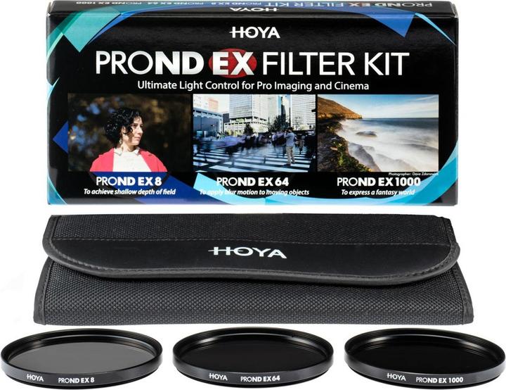 Immagine prodotto Hoya PRO ND EX Filter Kit 8/64/1000 (62 mm, Filtri grigi, 62 mm)