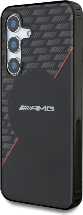 Actual product image Mercedes AMG Double Layer Rhombs MagSafe Case for Samsung Galaxy S25+ - Black/Red (Samsung Galaxy S25+)