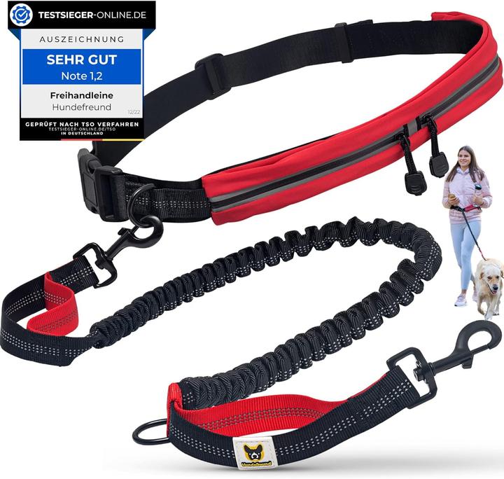 Actual product image Hundefreund Joggingleine mit Bauchgurt (Dog, Jogging, Pushbike)