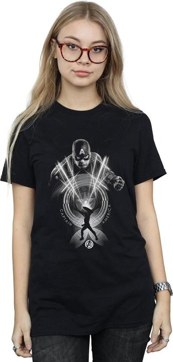 Immagine prodotto Captain America Circle Maglietta Ampia Donna (L)