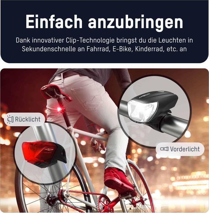 Image du produit Ansmann Kit déclairage de vélo (170 lm, 170 lm)