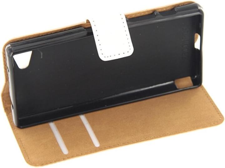 Produktbild OEM Slim Leder Book Case Sony Xperia Z5 Compact - weiss (Sony Xperia Z5 Compact)