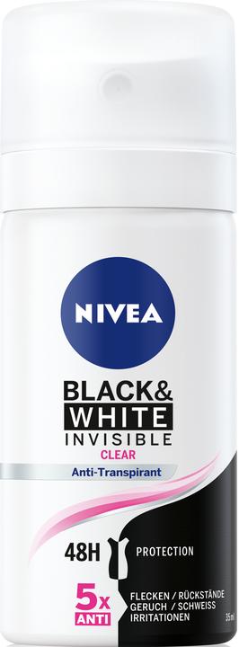 NIVEA Deo Invisible for Black & White Clear (Spray, 35 ml)