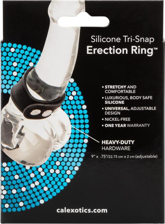 Produktbild CalExotics Silicone 3-Snap Erection Ring (6 cm)