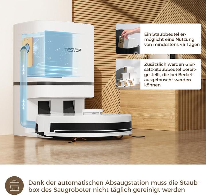 Actual product image Tesvor S7PRO AES Saugroboter mit Wischfunktion