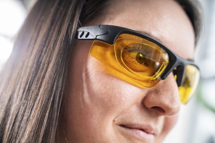 Produktbild wolfcraft wolfcraft 1 Bildschirmschutzbrille Safety blue CE