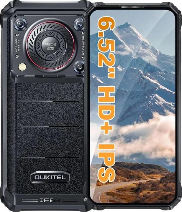 Produktbild Oukitel WP36 (128 GB, Schwarz, 6.52", Dual SIM, 13 Mpx, 4G)