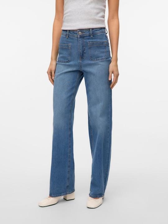 Immagine prodotto Vero Moda VMTESSA Hohe Taille Weiter Beinschnitt Jeans Weit geschnitten (W28/L30)