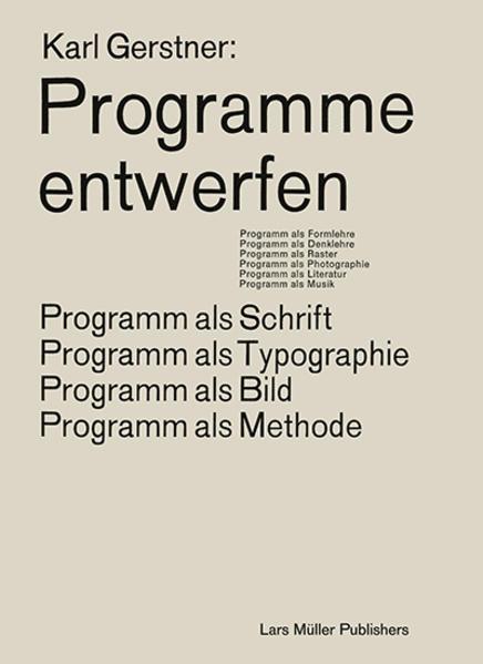 Immagine prodotto Programme entwerfen (Tedesco, Karl Gerstner, 2020)
