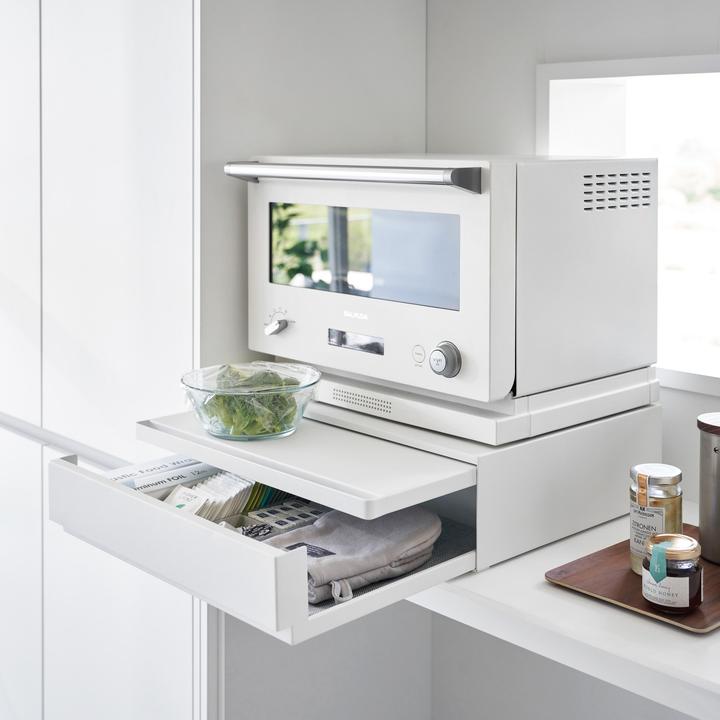Actual product image Yamazaki Pull-out tray with drawer for TOWER worktop