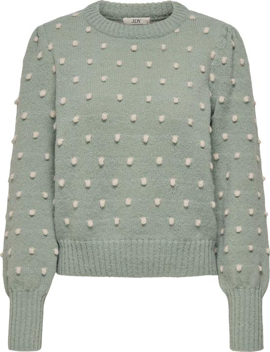 JdY Normal geschnitten Hoch geschlossen Lange Bündchen Puffärmel Pullover Strickpullover (XXL)