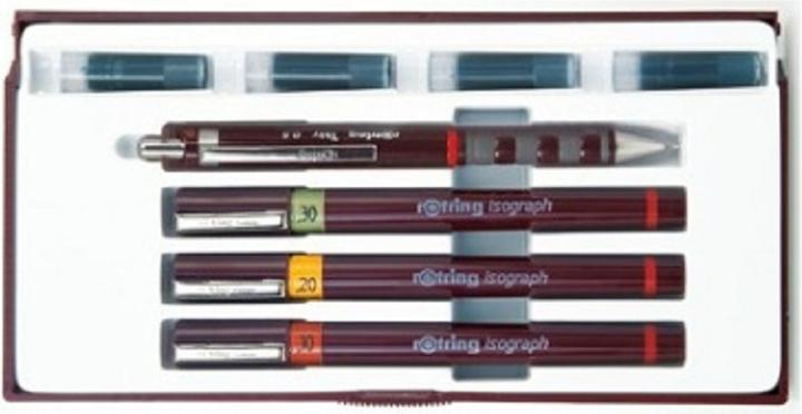 Rotring Penna a inchiostro isografica (Brown, 4 x)