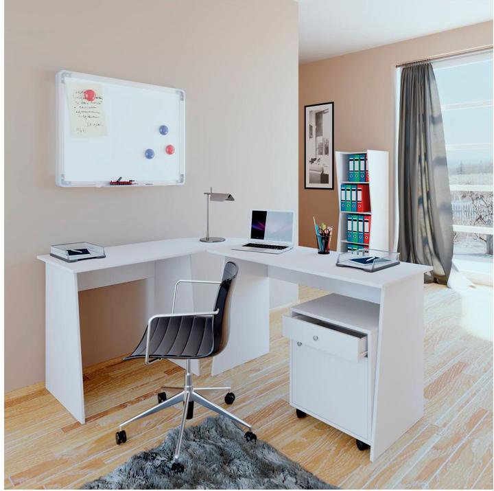 Immagine prodotto VCM Scrivania angolare in legno Scrivania per computer Masola (80 x 50 x 74 cm, 110 x 50 x 74 cm)