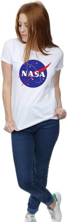 Actual product image Nasa Womens/Ladies Insignia Distressed Logo Cotton T-Shirt (XXL)