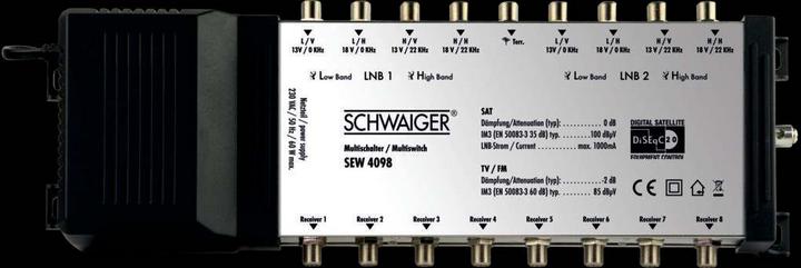 Immagine prodotto Schwaiger Multiswitch SAT a DiSEqC (Multiinterruttori)