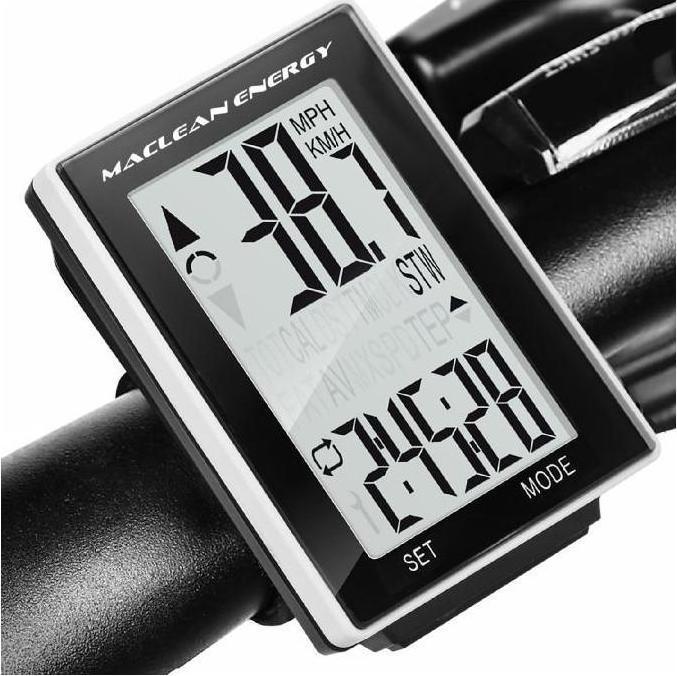 Produktbild Maclean Fahrradcomputer MCE310 kabellos 16in1, gut ablesbares Display mit Beleuchtung