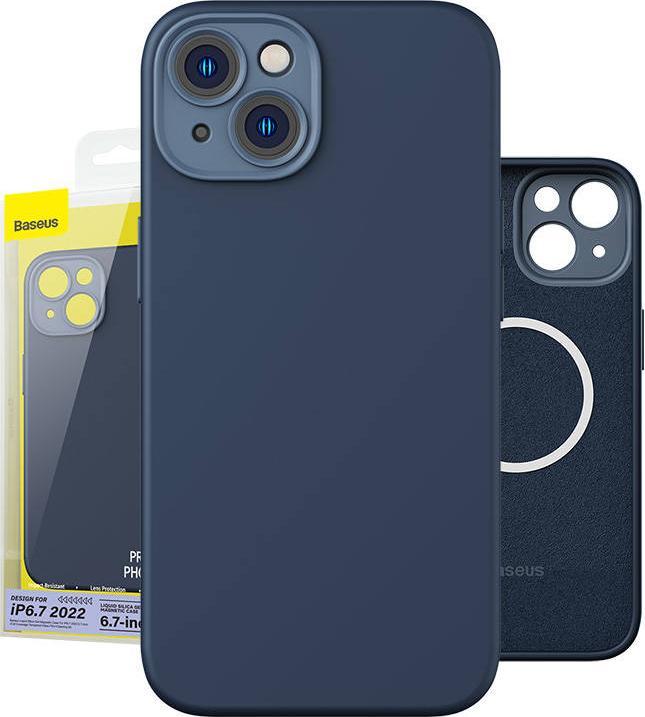 Actual product image Baseus Liquid Silica Gel Magnetic Case iP14 (Apple iPhone 14 Plus)