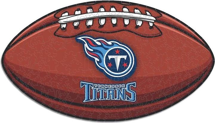 Actual product image Iconic NFL - Tennessee Titans– Football with Logo - Wooden Puzzle Size S (150 pieces) (150 pieces)