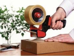 Actual product image tesa tesapack hand dispenser set with 2 tear-resistant PVC packing tapes (50 mm)
