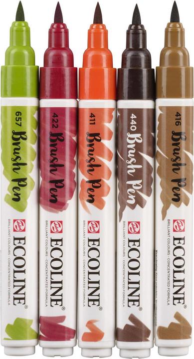 Produktbild Talens Ecoline Brush Pen Set (Mehrfarbig, 5 x)
