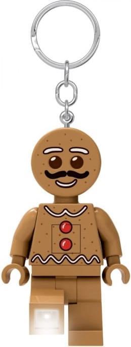 Actual product image Euromic LEGO - Keychain w/LED - Gingerbread Man (4006036-LGL-KE182H)