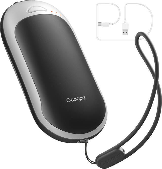 Produktbild Ocoopa HotPal PD 5000 mAh hand warmer with powerbank function, USB-C, white and black