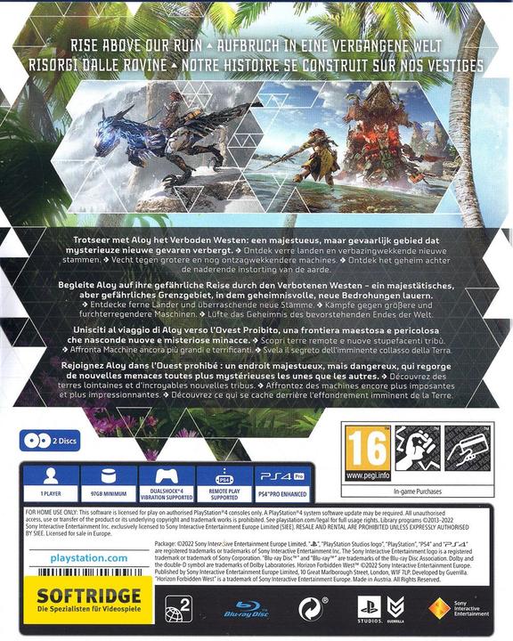 Image du produit Sony Horizon Forbidden West (PS4, Multilingue)