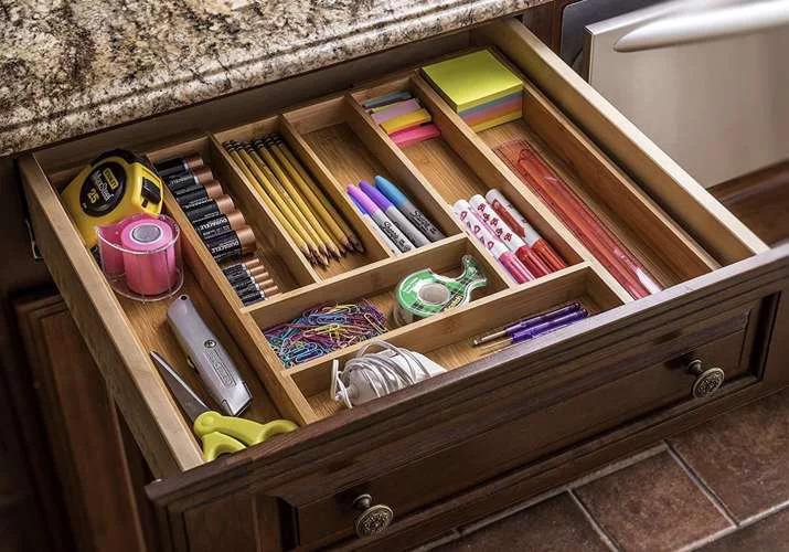 Actual product image Ruhhy Bamboo Kitchen Organizer