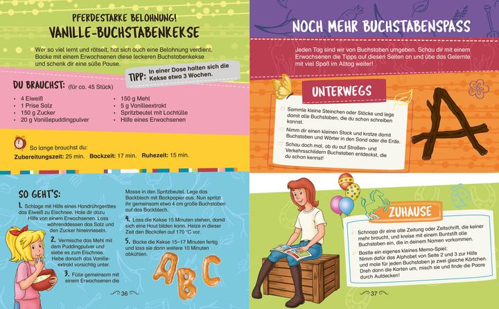 Nutritional values and ingredients Bibi & Tina Krtizel Krazel Lernspass - Erste Buchstaben (German, Schwager & Steinlein Publishing House, 2022)
