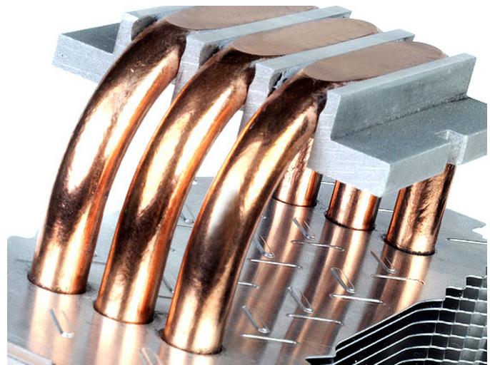 Actual product image Silverstone SST-AR01 - Argon CPU cooler with 3 heat pipes, Direct Contact Heatpipe technology and e