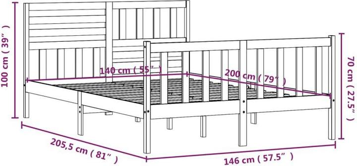 Actual product image VidaXL Neils (140 x 200)
