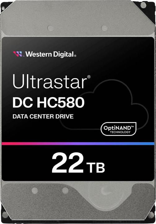 Actual product image WD Western by Ultrastar DC HC580 WUH722422ALE6L4 (22 TB, 3.5")
