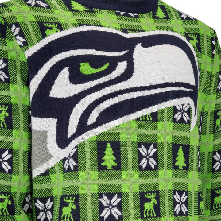 Actual product image Foco NFL Ugly Sweater XMAS Knit Sweater - Seattle Seahawks XL (XL)