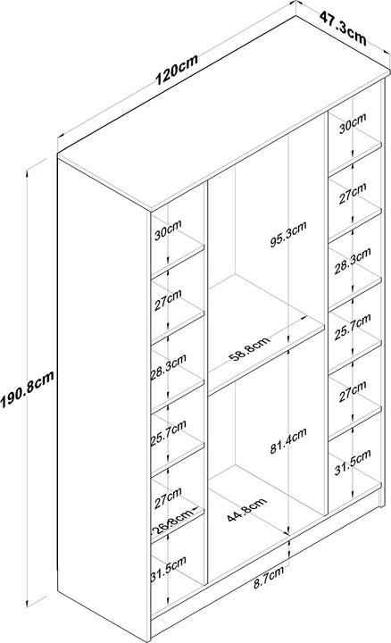 Actual product image Skye Decor Emir (120 x 191 x 47 cm)