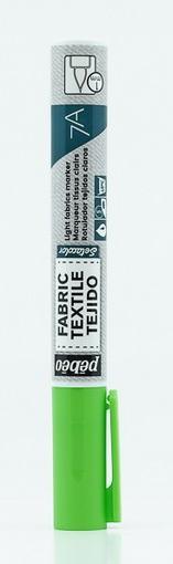 Actual product image Pebeo 7A Light Fabric Marker 1mm Brush Nib (Neon green, 1 mm)
