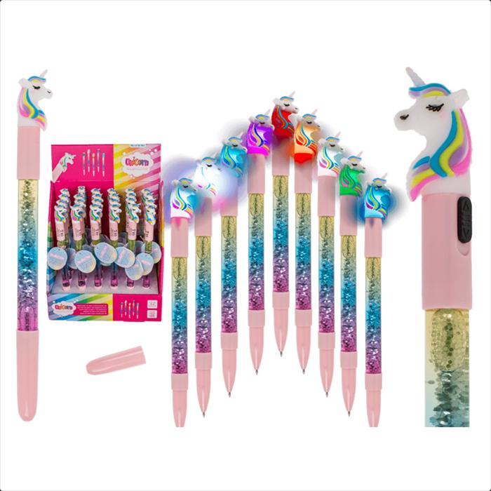 Image du produit Out of the blue Ootb - Stylo licorne avec paillettes et LED (1 x)
