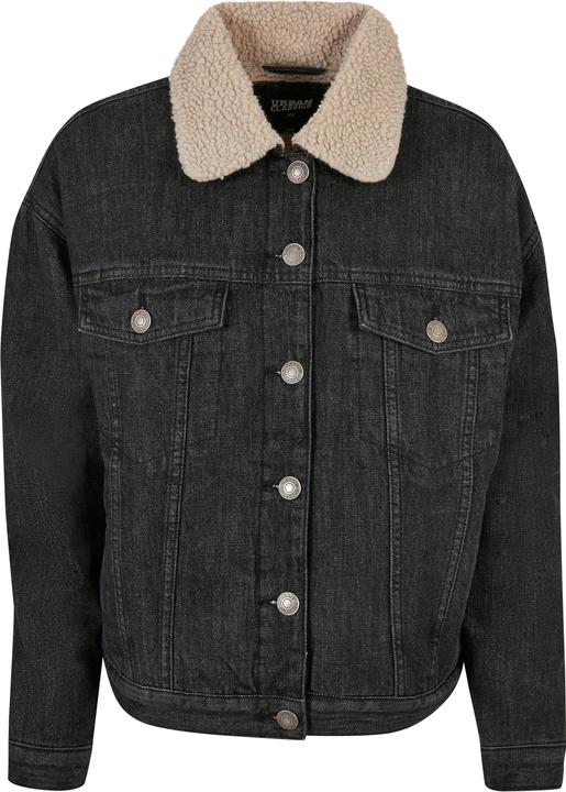 Actual product image Urban Classics Ladies Oversized Sherpa Denim Jacket - 19395 (XXL)