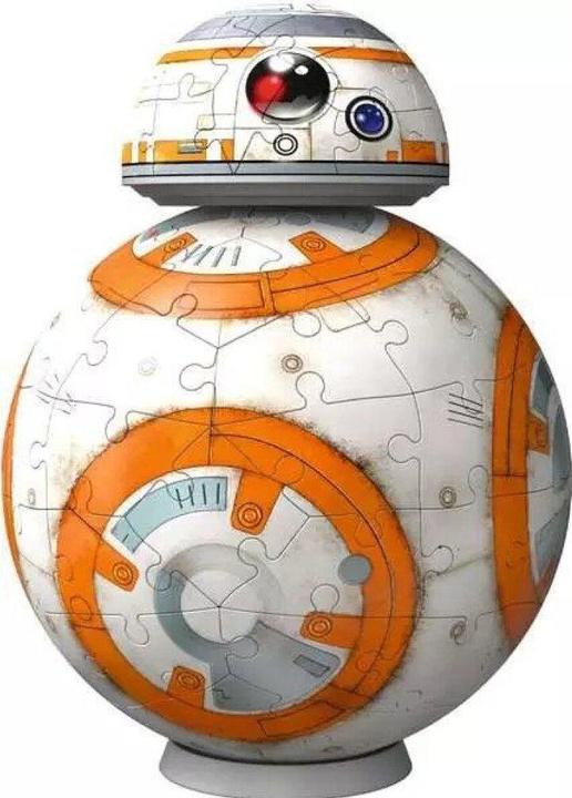 Image du produit Ravensburger Puzzle 3D 11578 - Star Wars BB8 - Druide astromécano des épisodes VII, VIII et IX comme (99 pièces)