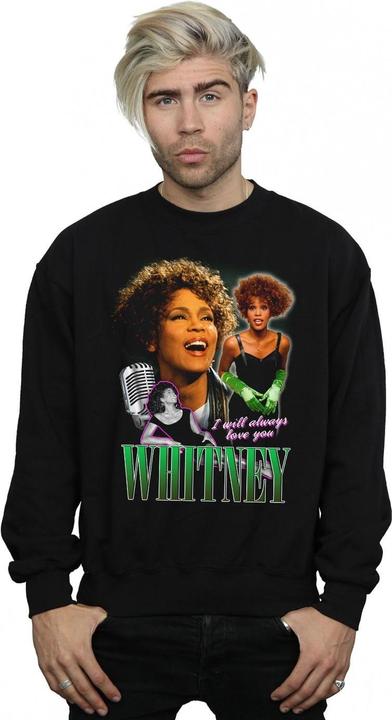 Actual product image Whitney Houston Mens I Will Always Love You Homage Sweatshirt (S)