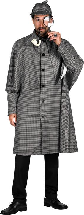 Actual product image Thetru Men's Sherlock Holmes Coat and Hat (L)