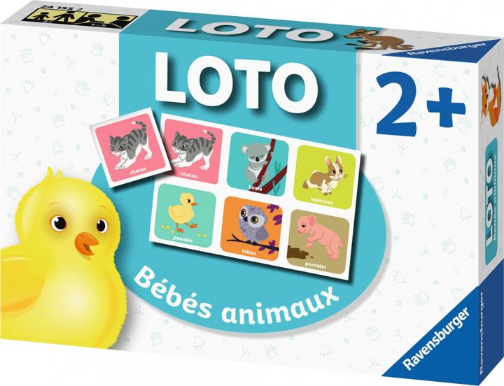 Image du produit Ravensburger Loto les bébés animaux, f dès 2 ans, 1-5 joueurs, jeu classique (Français)